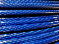 7x19 Coated Translucent Blue PVC